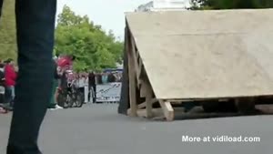 Cyclist Attempts Front Flip