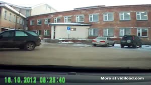 Woman Tries To Back Into Parking Spot