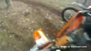 Dirtbike Rider Falls On Big Splinter