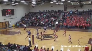 Epic Spike Takes Out Two People At Once