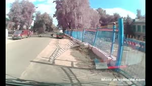 Speeding Biker Forgets About Speed Bumps