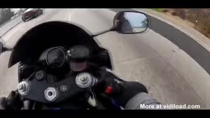 Motorcyclist Encounters Strange Object On Highway