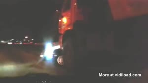 Truck Pushes Sports Car