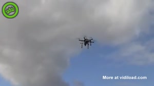 Drone With Installed Paintball Gun