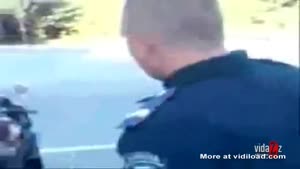 Cop Gets Ride From Speeding Biker
