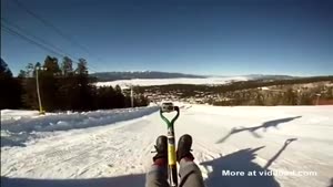 Sledding On A Shovel