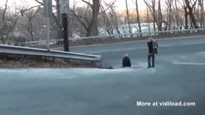 Kid On A Skateboard Almost Killed By Passing Car