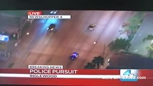 Surprise While Watching Live Police Chase