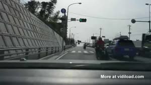 Motorcyclist Loses Kid