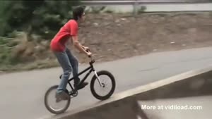 BMX Biker Vs Concrete Wall