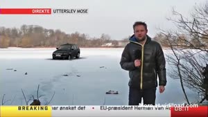 Reporter Loses Car In Snow