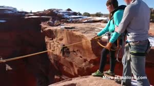 Scared Girlfriend Pushed Off Cliff