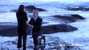 Marriage Proposol Interrupted By Giant Wave