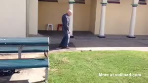 Old Man Takes No Shit From Venomous Snake