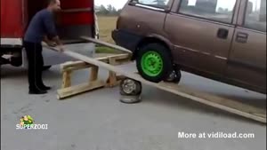 Loading A Car Doesn't Quite Go As Planned