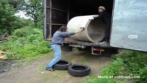 This Is Not How You Unload A Concrete Pipe