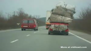 Extremely Overloaded Car