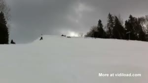 Thirty Skiers Simultaneously Making Somersault