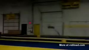 Awesome Gymnast Flipping Out