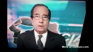 News Anchor Training His Voice On Air