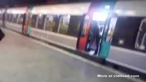 Ignorant Woman Blocking Subway Door