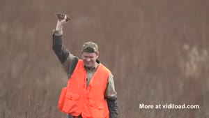 Hunter Catches Bird With His Bare Hands