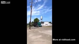 Train Crashes Into Truck