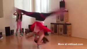 Girl Breakdancing On Soda Can