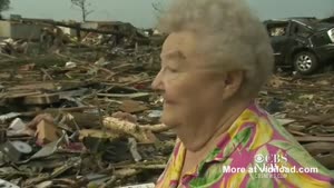 Tornado Victim Finds Dog During Interview