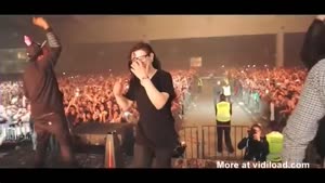 Skrillex Runs Into DJ Booth And Falls Hard