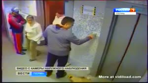 Russian Man Saves Dog Caught In Elevator Door