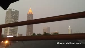 Lightning Strikes Building