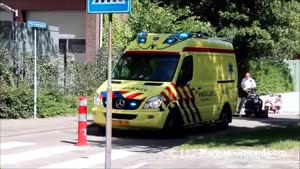 Dutch Ambulance VS Pole In The Road