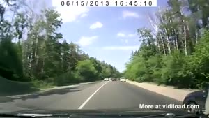 Bastard Driver Causes Accident
