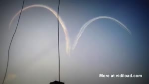 Fighter Planes Draw Hearts Above Tahrirplein