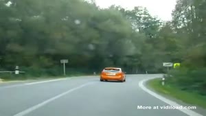 Ford Focus Drifts Into Ditch