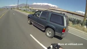 Motorcyclist Saves Cup Including Drink