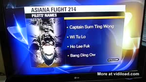 News Station Pranked With Fake Pilot Names