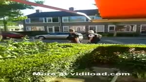 Police Woman Walks Right Into Tree