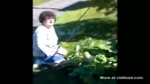 Crazy Woman Caught Stealing Rhubarb