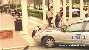 Police Car Hits Skater