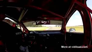 Race Car Driver Almost Impaled