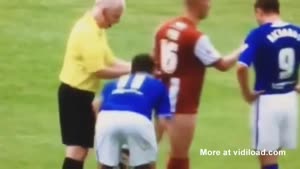 Soccer Player Pulls Down Opponents Pants