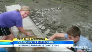 12yo Kid Finds 5.16 Carat Diamond