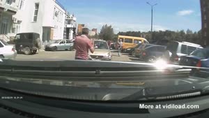 Female Driver Fails To Notice Car