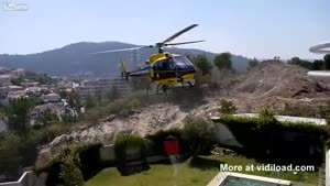 Helicopter Steals Pool