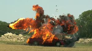 Car Filled With Money Explodes