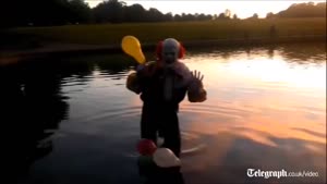 Freaky Clown On Video For 1st Time