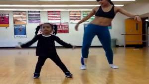 Girl Dances Just Like Mommy