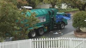 Aggressive Garbage Truck